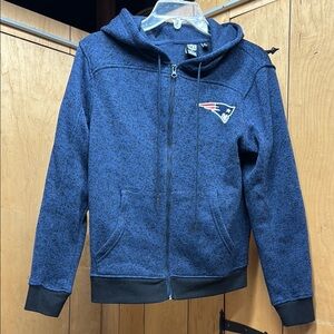 New England Patriots Blue Zip-Up Hoodie